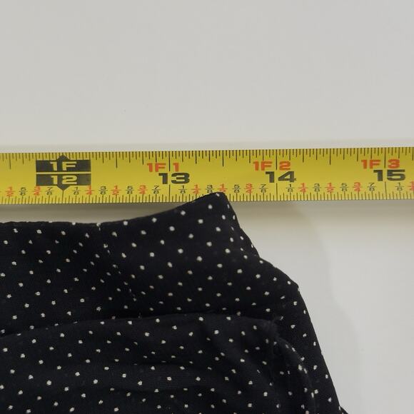 Vintage Ralph Lauren Polka Dot Wrap Mini Skirt Size 4 Black 90s Y2K Preppy - Picture 6 of 6